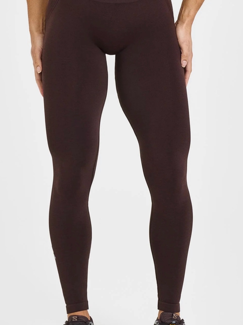 Oner Active Effortless Seamless Leggings – Plum Brown – Medium, Long